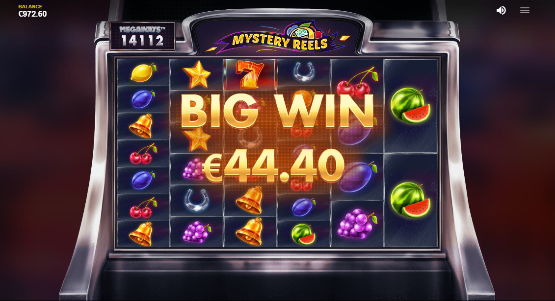 Stor gevinst på Mystery Reels Megaways