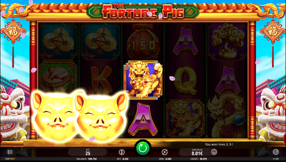 Vinst i The Fortune Pig