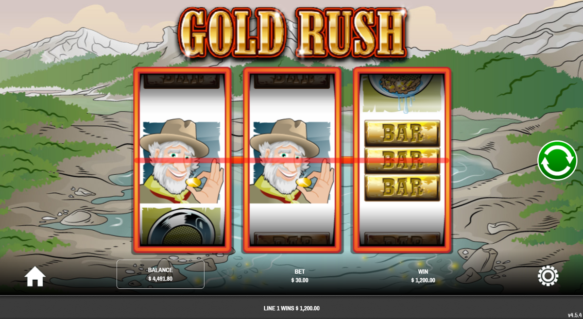Stor gevinst med 2 wilds på Gold Rush (Rival)